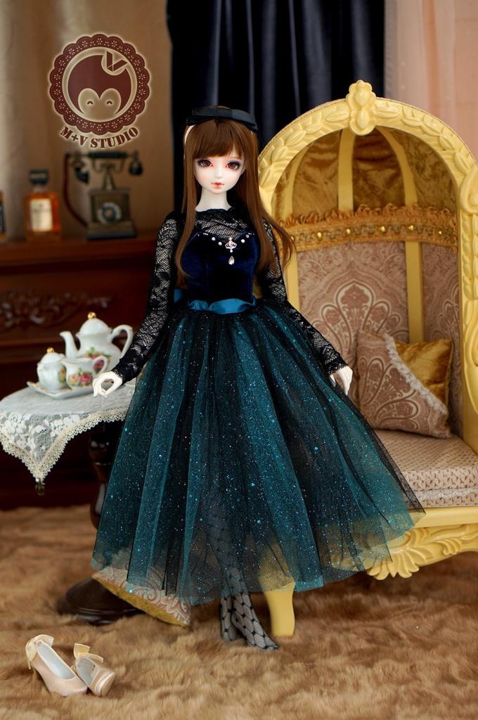 SDGR、SD16、DD(M/L胸)、レーストップスとキラキラワンピースの4点セット