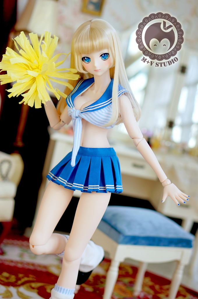 DD(M/L胸)、可愛いチアリーダー制服4点セット