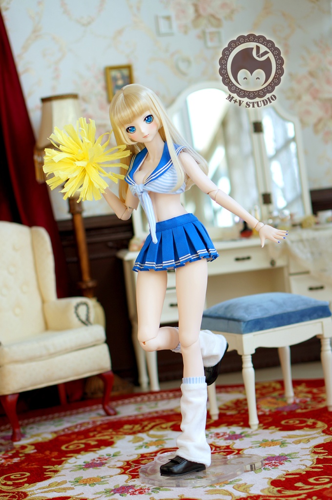 DD(M/L胸)、可愛いチアリーダー制服4点セット