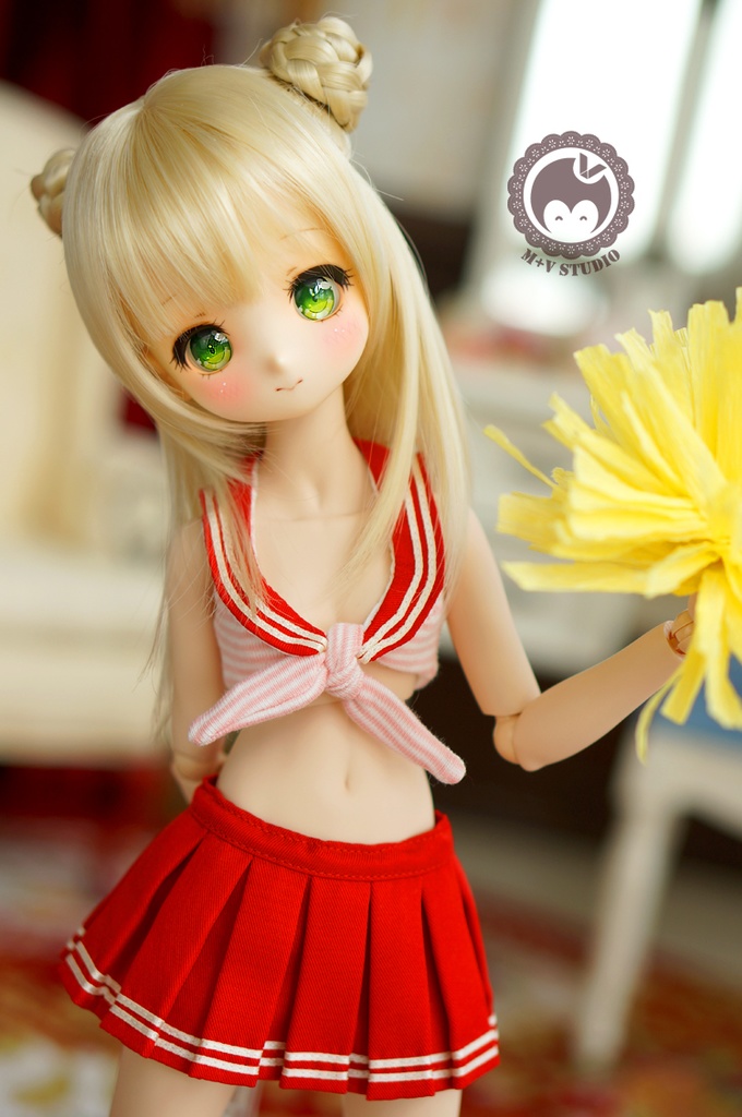MDD (S/M/L胸)、可愛いチアリーダー制服4点セット