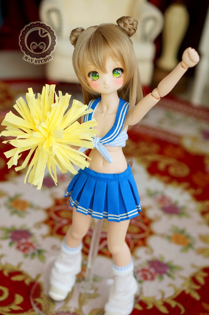 MDD (S/M/L胸)、可愛いチアリーダー制服4点セット