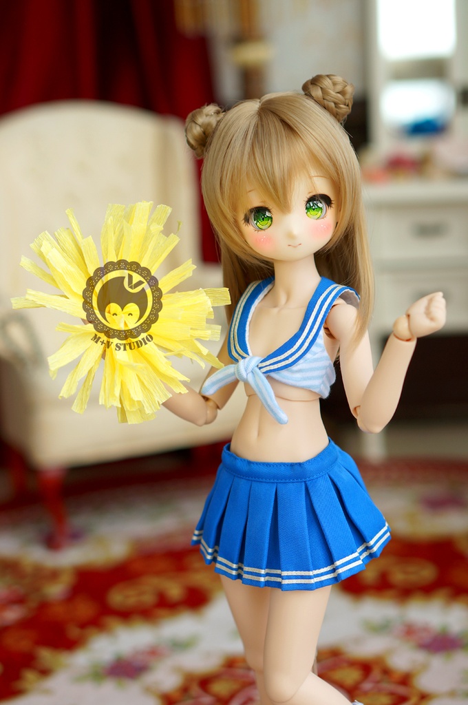 MDD (S/M/L胸)、可愛いチアリーダー制服4点セット