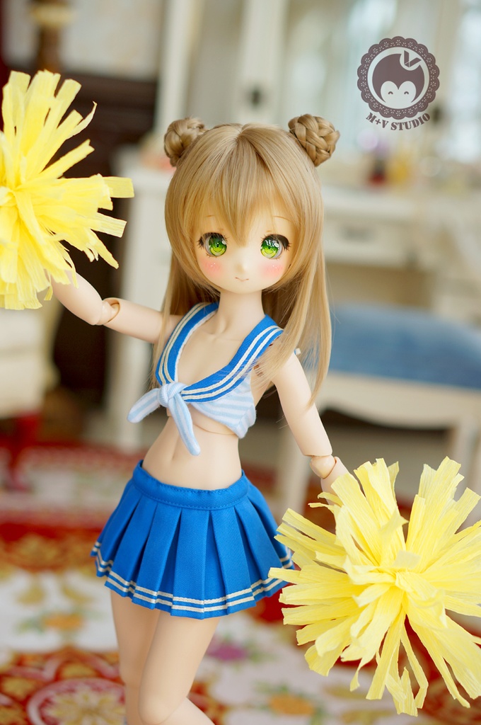 MDD (S/M/L胸)、可愛いチアリーダー制服4点セット