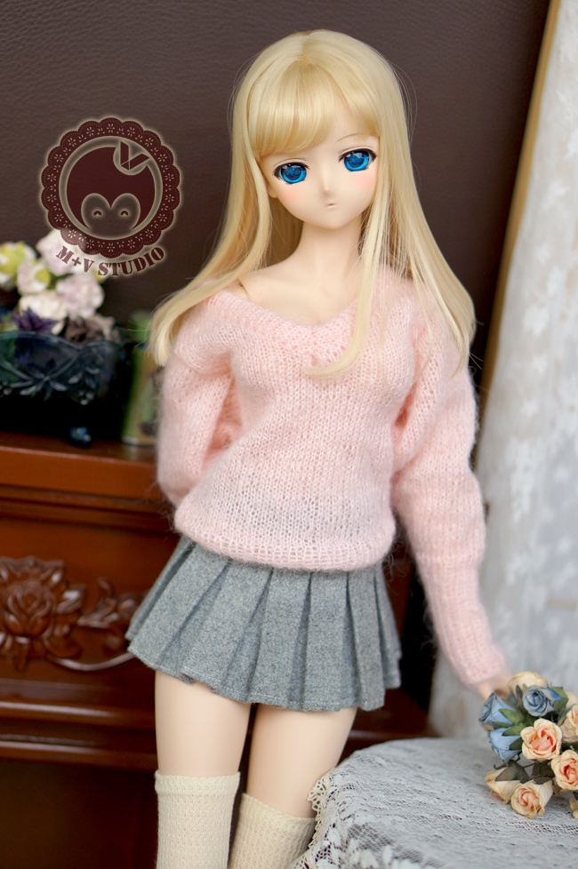 DD,DDS,DDDY,SDGR,SD16ドール衣装 ドルフィードリーム ニットワンピース