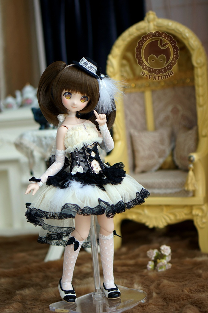 Mdd S M L胸 後ろリボンコルセットドレス８点セット 喵屋mv Studio Booth