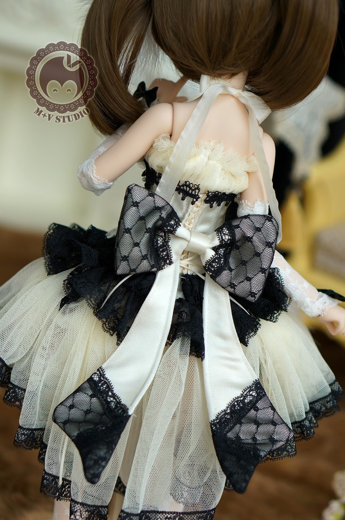 MDD(S/M/L胸)、後ろリボンコルセットドレス8点セット