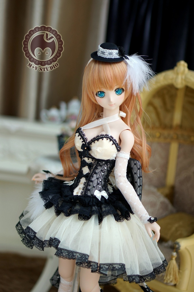 DDS、DD(L/寄せ胸)、DDdy(L/寄せ胸)、後ろリボンコルセットドレス8点セット