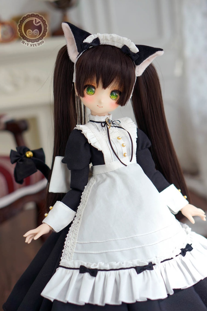 MDD (S胸)、かわいい猫メイドさん5点セット