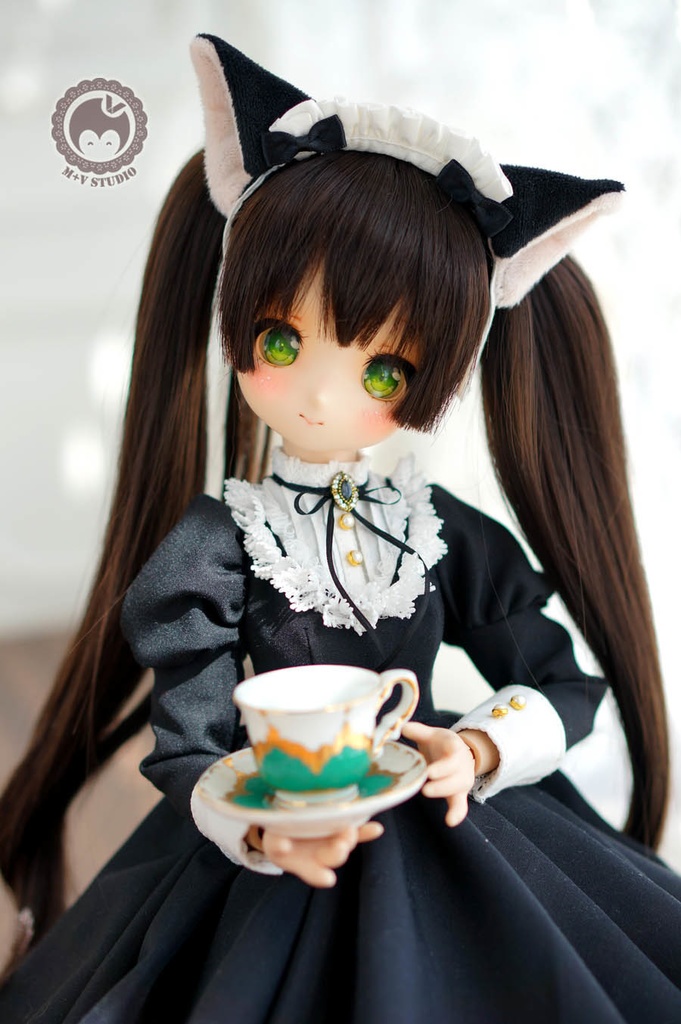 MDD (S胸)、かわいい猫メイドさん5点セット