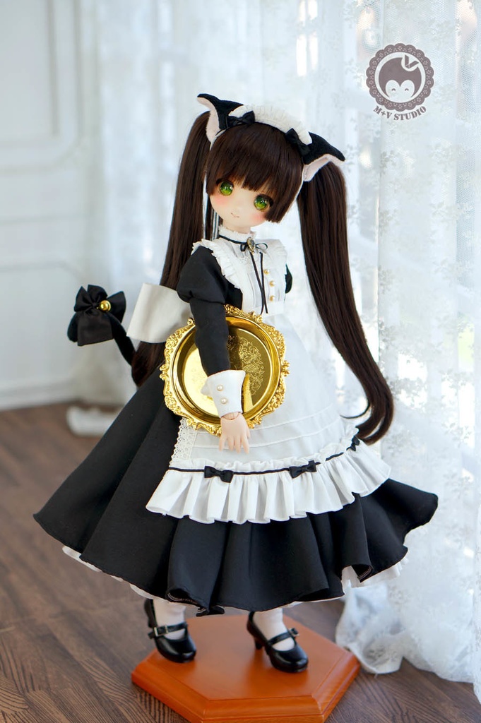 MDD (S胸)、かわいい猫メイドさん5点セット