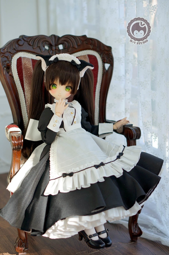 MDD (S胸)、かわいい猫メイドさん5点セット