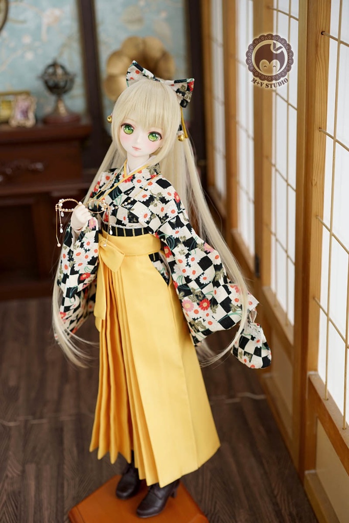 大正ロマン和風卒業式メイド服袴9点セット★雛菊