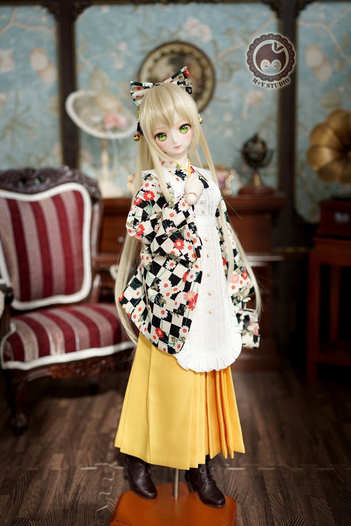 大正ロマン和風卒業式メイド服袴9点セット★雛菊