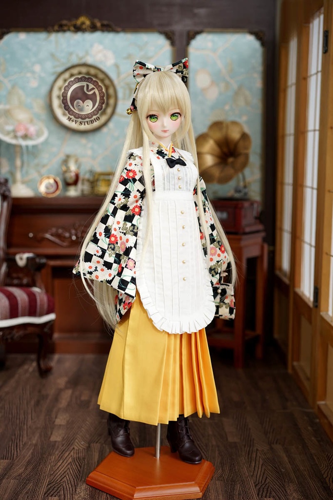 大正ロマン和風卒業式メイド服袴9点セット★雛菊