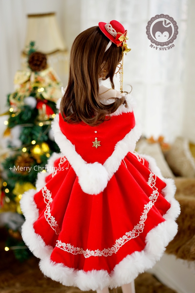 DD(M/L/寄せ胸)、DDdy、胸元セクシー風クリスマスお洋服11点セット