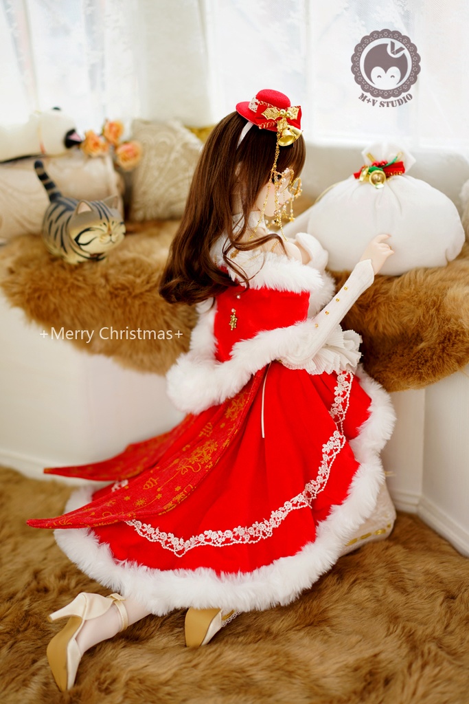 DD(M/L/寄せ胸)、DDdy、胸元セクシー風クリスマスお洋服11点セット