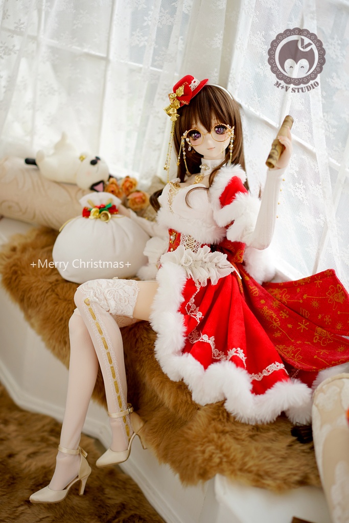 DD(M/L/寄せ胸)、DDdy、胸元セクシー風クリスマスお洋服11点セット