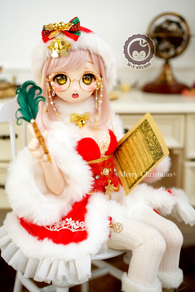 MDD(S/M/L)、MSD(S/M/L)胸元セクシー風クリスマスお洋服11点セット