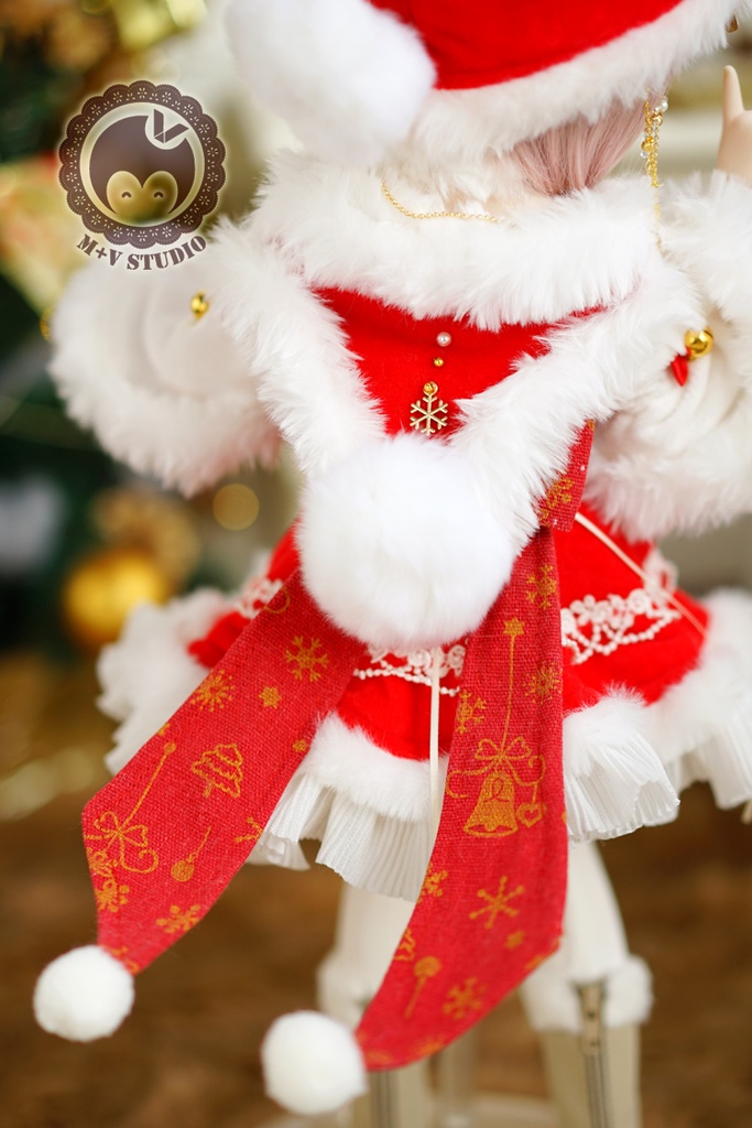 MDD(S/M/L)、MSD(S/M/L)胸元セクシー風クリスマスお洋服11点セット