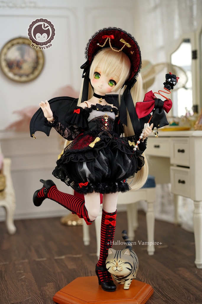 MDD(S胸)、ハロウィン可愛いヴァンパイアちゃんドレス10点セット