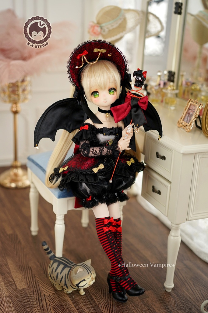 MDD(S胸)、ハロウィン可愛いヴァンパイアちゃんドレス10点セット