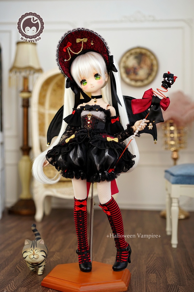 MDD(S胸)、ハロウィン可愛いヴァンパイアちゃんドレス10点セット