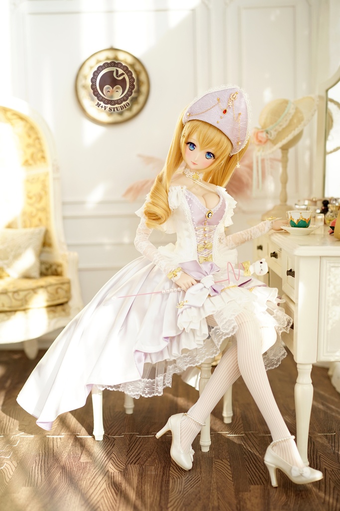 DD(L/寄せ胸)、DDdy、純潔な女王ヴァンパイアさんドレス10点セット★