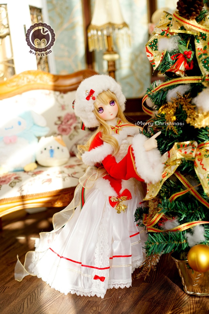 DD (L胸)、DDdy、雪の少女クリスマス衣装9点セット