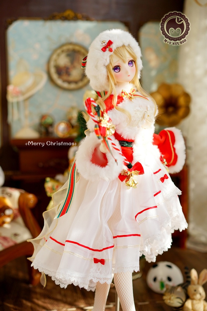 DD (L胸)、DDdy、雪の少女クリスマス衣装9点セット