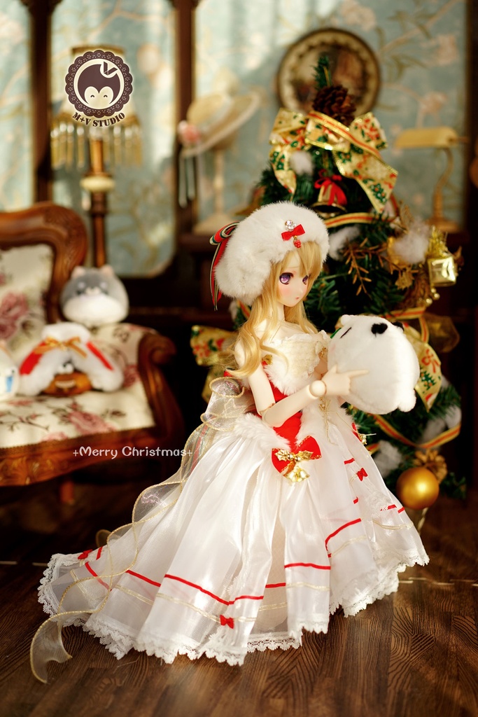 DD (L胸)、DDdy、雪の少女クリスマス衣装9点セット