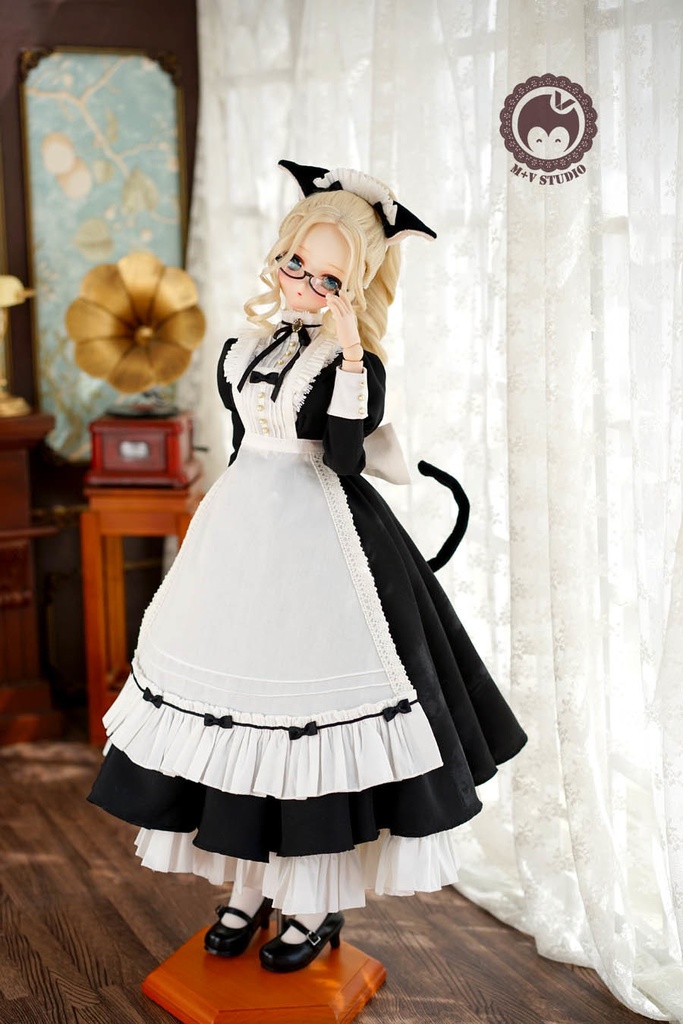 正規品SALEPurpleDream MDDスウィートメイド服（ブラック）S/M胸用　※シューズ付属 その他