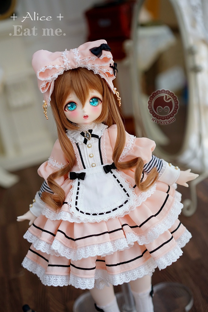 【喵屋ニャンハウス】-Alice-Eat me.MSD.MDD(S/M)用洋服5点セット