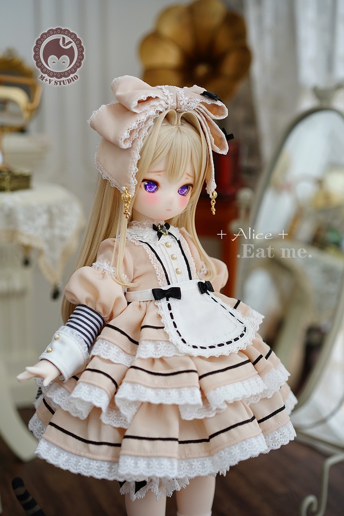 【喵屋ニャンハウス】-Alice-Eat me.MSD.MDD(S/M)用洋服5点セット