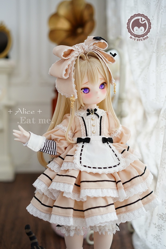 【喵屋ニャンハウス】-Alice-Eat me.MSD.MDD(S/M)用洋服5点セット