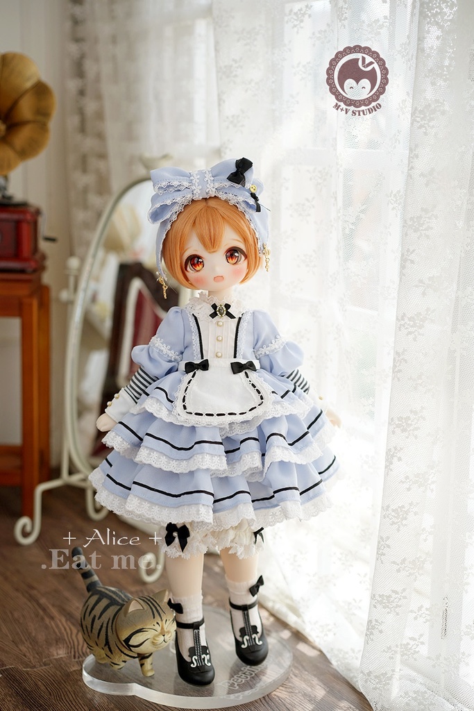 【喵屋ニャンハウス】-Alice-Eat me.MSD.MDD(S/M)用洋服5点セット