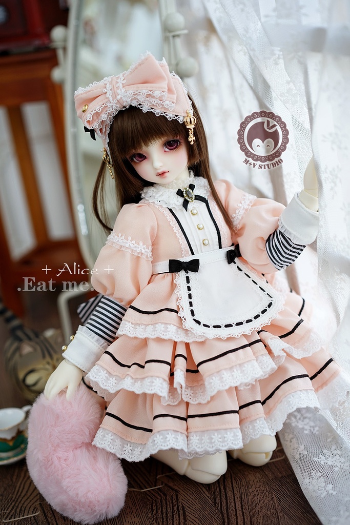 【喵屋ニャンハウス】-Alice-Eat me.MSD.MDD(S/M)用洋服5点セット