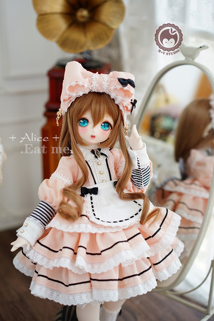 【喵屋ニャンハウス】-Alice-Eat me.MSD.MDD(S/M)用洋服5点セット