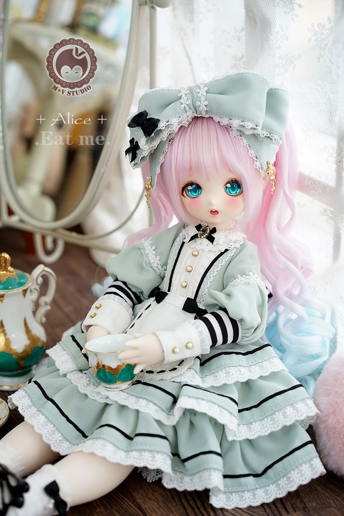 【喵屋ニャンハウス】-Alice-Eat me.MSD.MDD(S/M)用洋服5点セット