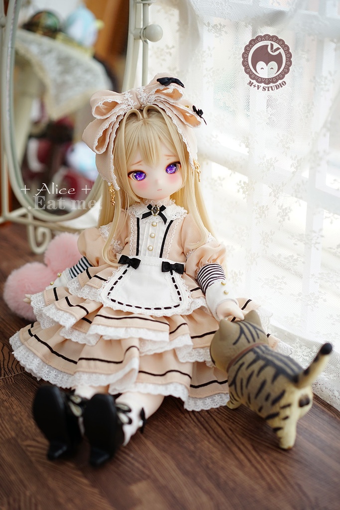 【喵屋ニャンハウス】-Alice-Eat me.MSD.MDD(S/M)用洋服5点セット