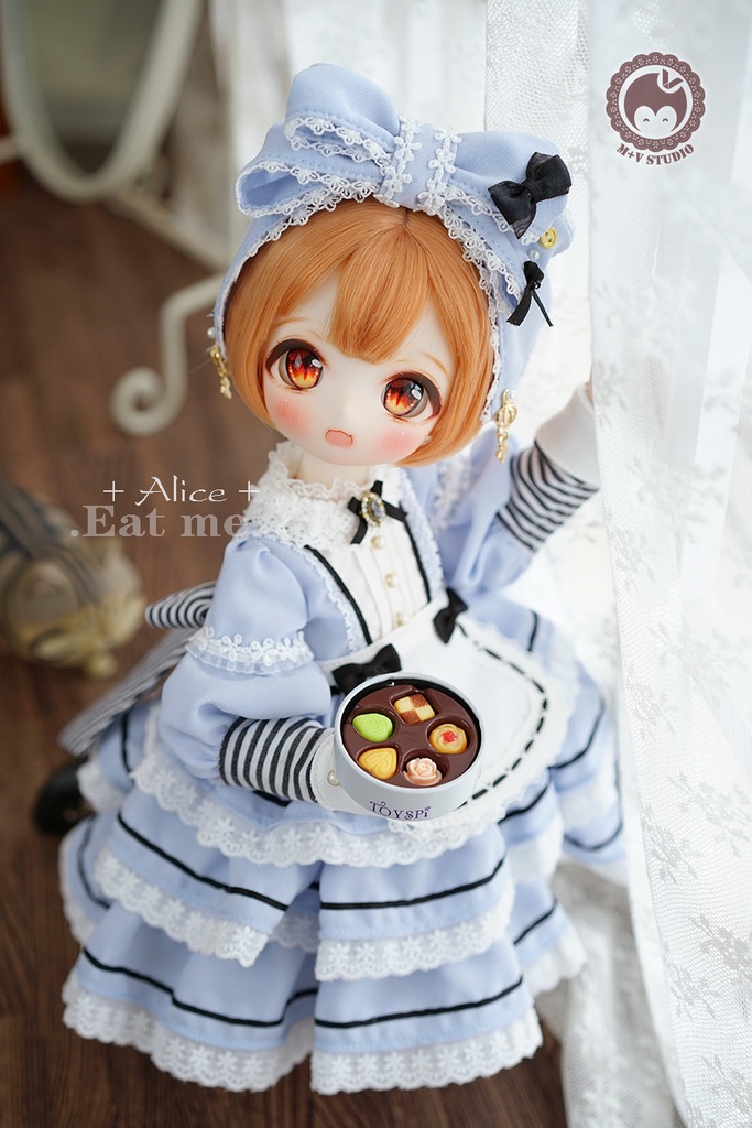 【喵屋ニャンハウス】-Alice-Eat me.MSD.MDD(S/M)用洋服5点セット
