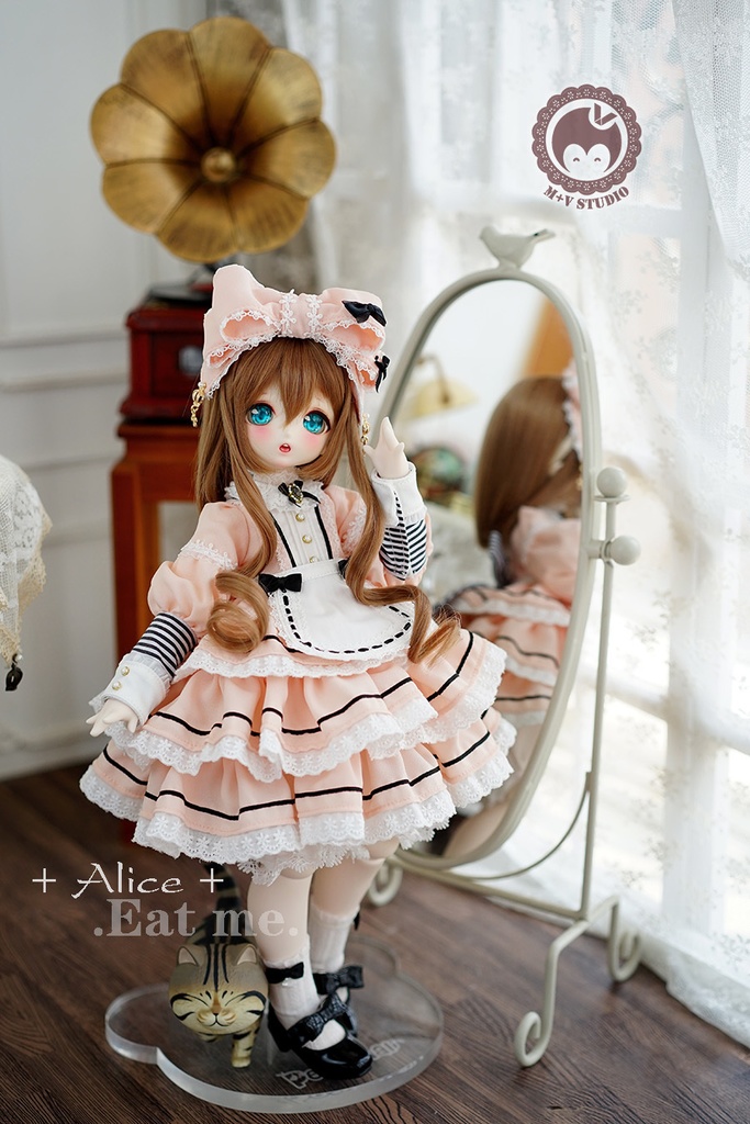 【喵屋ニャンハウス】-Alice-Eat me.MSD.MDD(S/M)用洋服5点セット