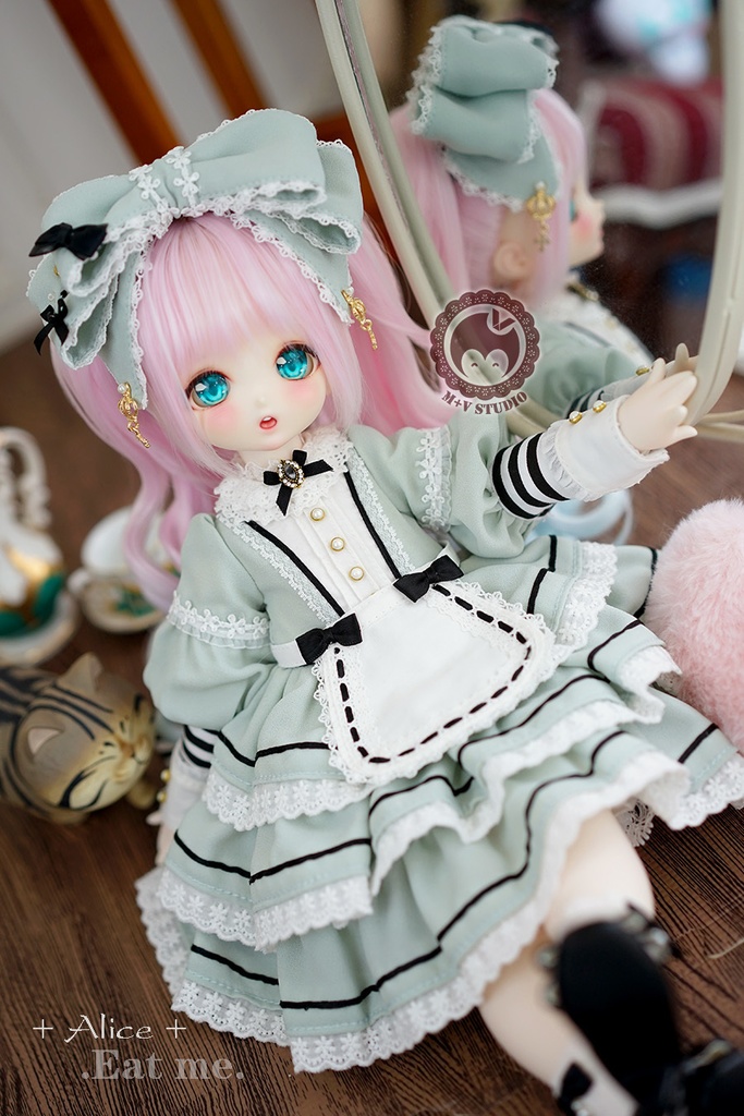 【喵屋ニャンハウス】-Alice-Eat me.MSD.MDD(S/M)用洋服5点セット