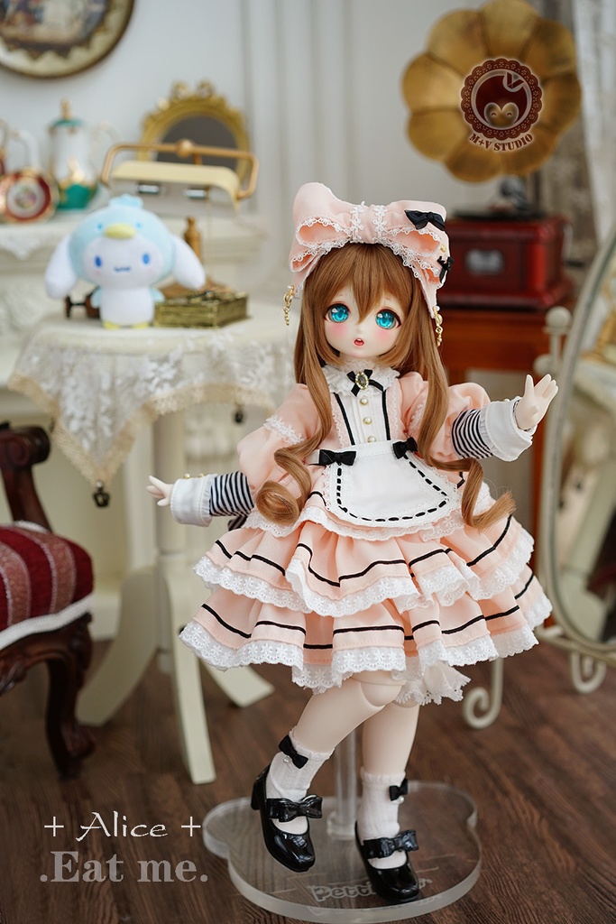【喵屋ニャンハウス】-Alice-Eat me.MSD.MDD(S/M)用洋服5点セット