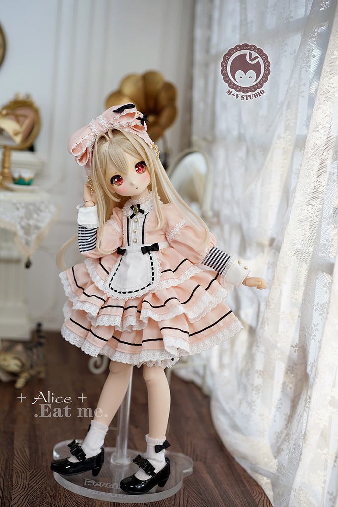 【喵屋ニャンハウス】-Alice-Eat me.MSD.MDD(S/M)用洋服5点セット