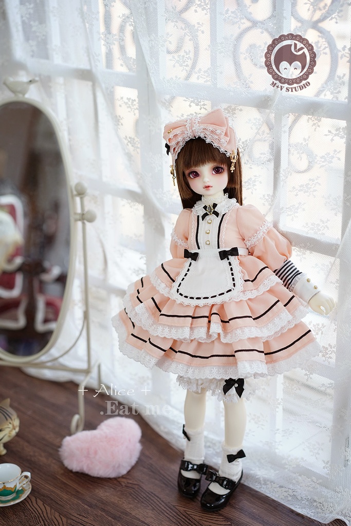 【喵屋ニャンハウス】-Alice-Eat me.MSD.MDD(S/M)用洋服5点セット