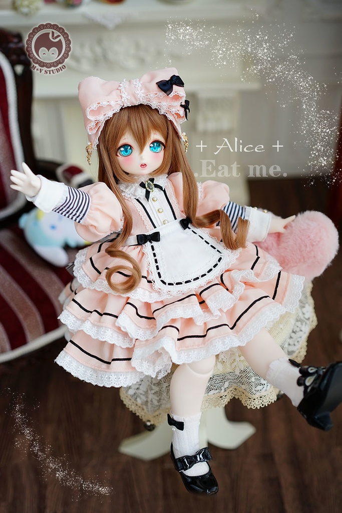 【喵屋ニャンハウス】-Alice-Eat me.MSD.MDD(S/M)用洋服5点セット