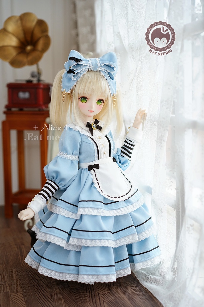 【喵屋ニャンハウス】-Alice-Eat me.SD.DD(S/M/L),SDGR女，SD13女用洋服5点セット