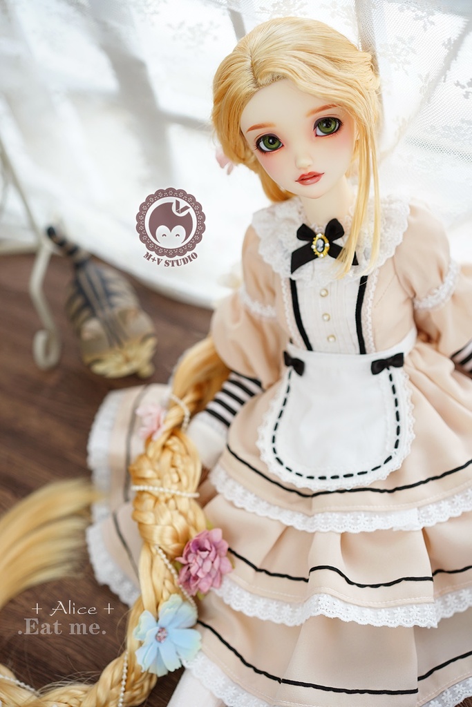 【喵屋ニャンハウス】-Alice-Eat me.SD.DD(S/M/L),SDGR女,SD13女用洋服5点セット