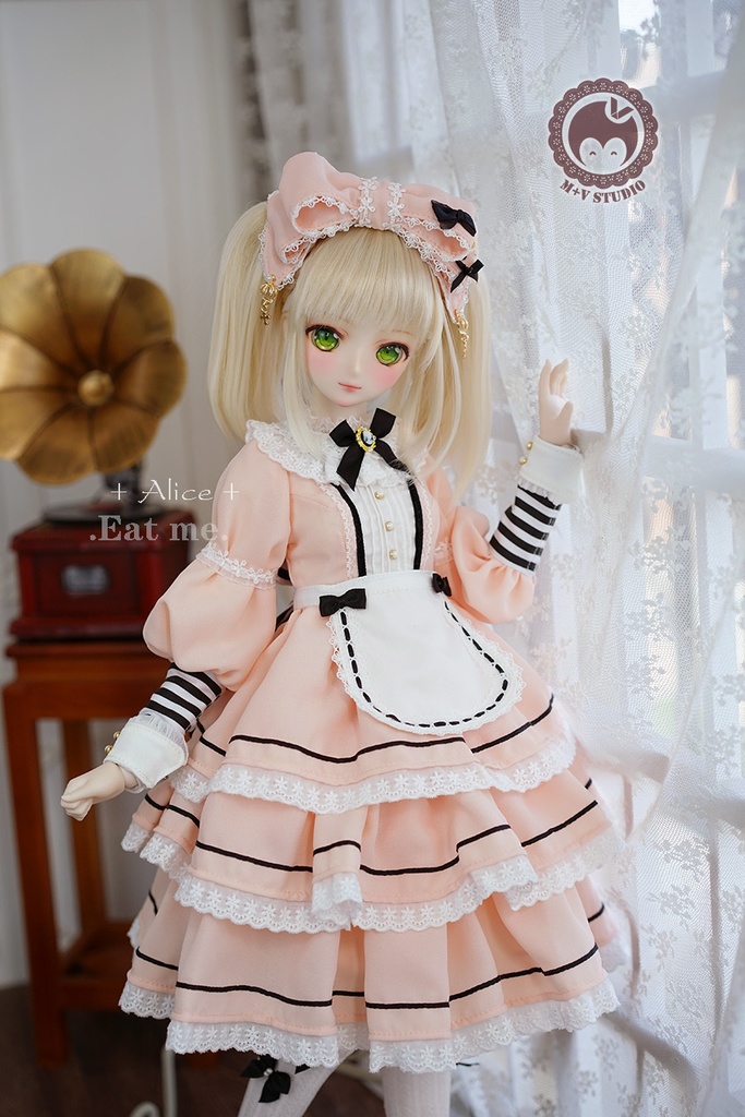 【喵屋ニャンハウス】-Alice-Eat me.SD.DD(S/M/L),SDGR女,SD13女用洋服5点セット