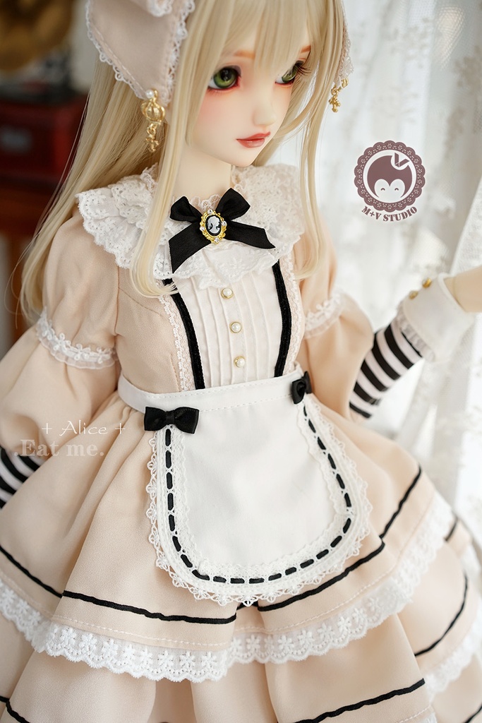 【喵屋ニャンハウス】-Alice-Eat me.SD.DD(S/M/L),SDGR女,SD13女用洋服5点セット